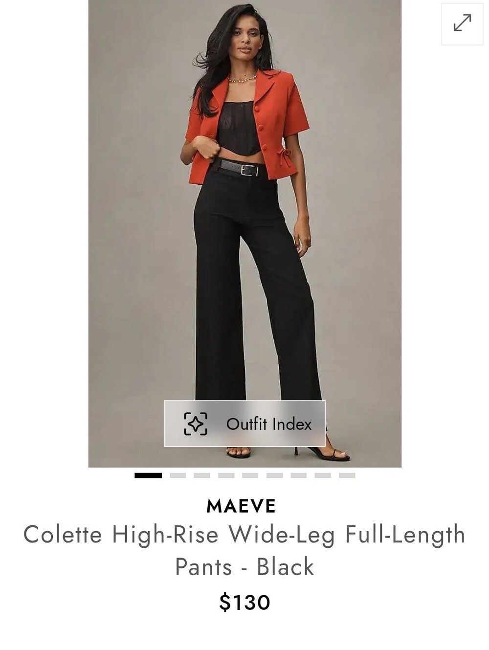 Maeve Colette High Rise Wide Leg Pants Sz 10P NWT Magic Fabric Has Stretch - Picture 5 of 14